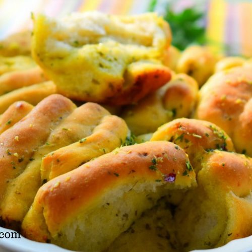 folded garlic bread