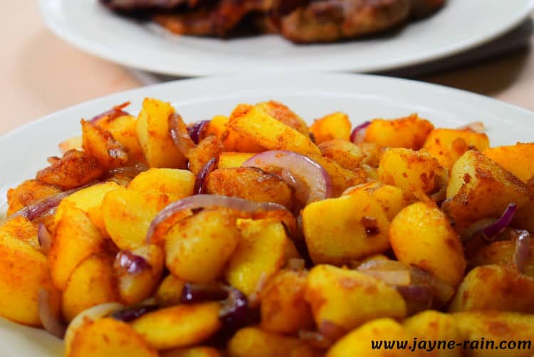 German skillet fried potatoes