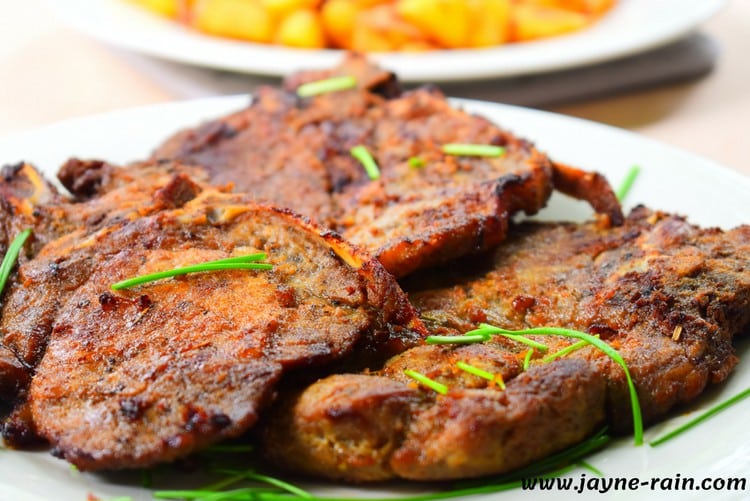 pan-fried pork chops