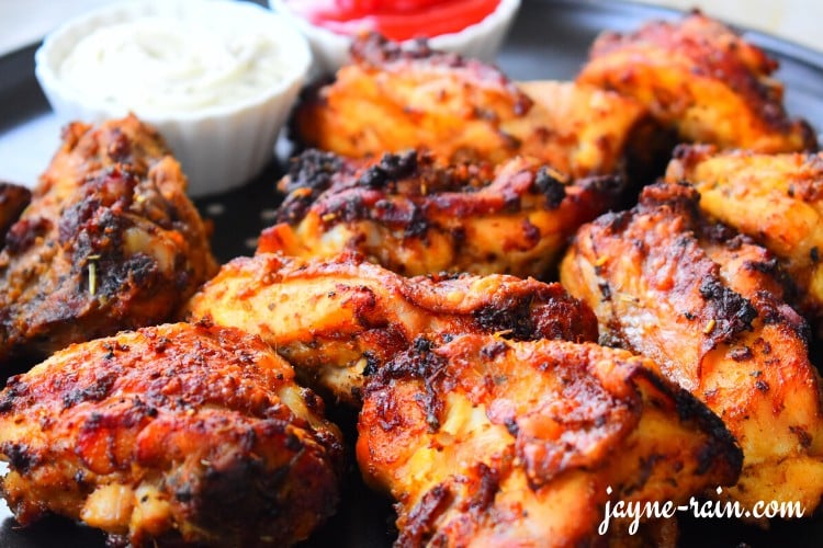 air fryer garlic chicken thighs