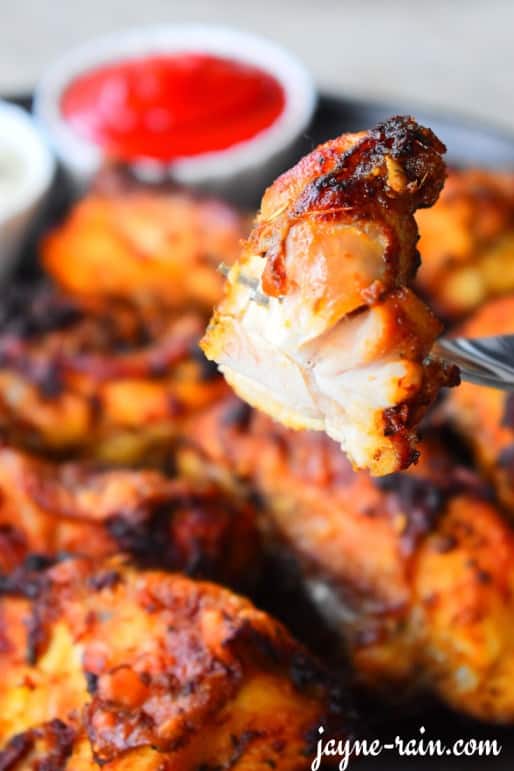 air fryer garlic chicken thighs