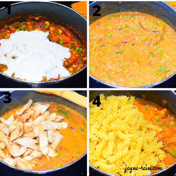 chicken curry pasta