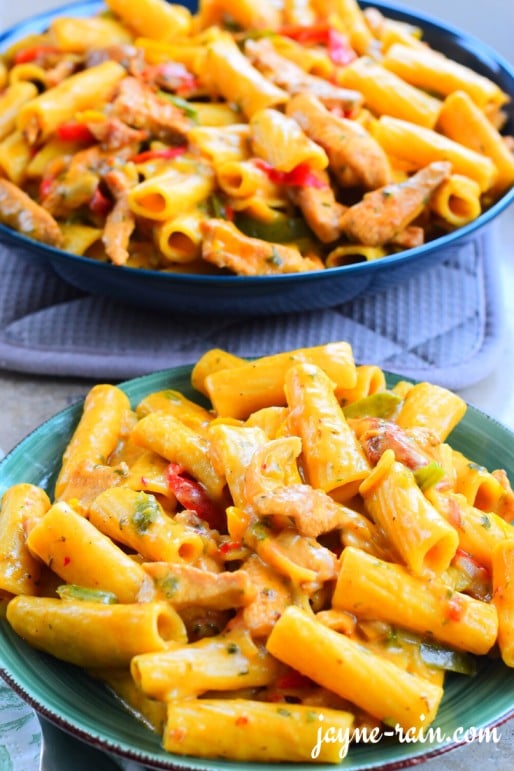 chicken fajita pasta